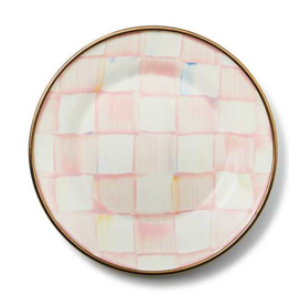 MacKenzie-Childs Rosy Check Canape/Appetizer Plate - Single