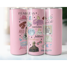 Taylor Swift Eras Icons Skinny Tumbler