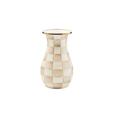 Mocha Check Tall Vase