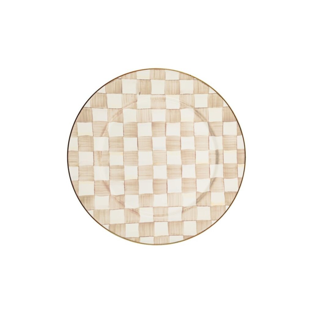 Mocha Check Serving Platter