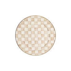 MacKenzie-Childs Mocha Check Serving Platter