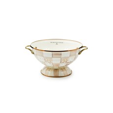 MacKenzie-Childs Mocha Check Large Colander