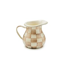 MacKenzie-Childs Mocha Check Little Creamer