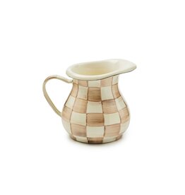 MacKenzie-Childs Mocha Check Little Creamer