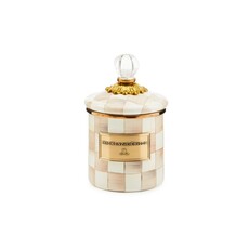 Mocha Check Demi Canister