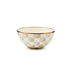 Mocha Check Small Everyday Bowl