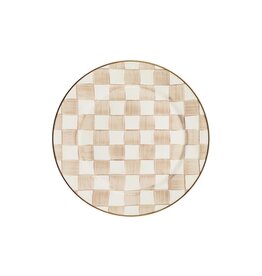 MacKenzie-Childs Mocha Check Charger/Plate