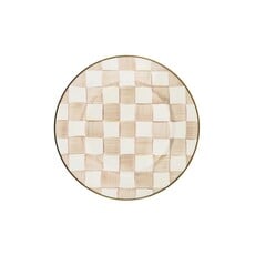 MacKenzie-Childs Mocha Check Dinner Plate