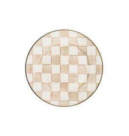 MacKenzie-Childs Mocha Check Dinner Plate