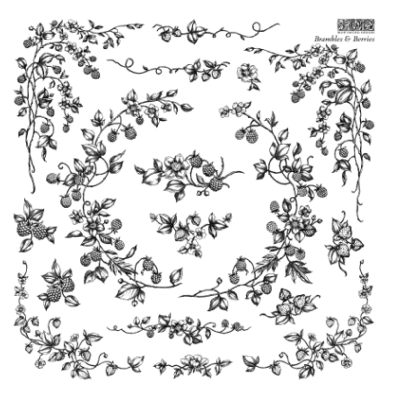 Iron Orchid Designs Brambles & Berries Stamp