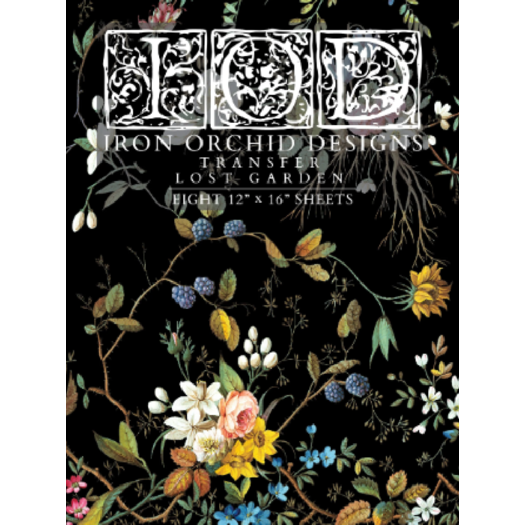 Iron Orchid Designs Lost Garden Transfer