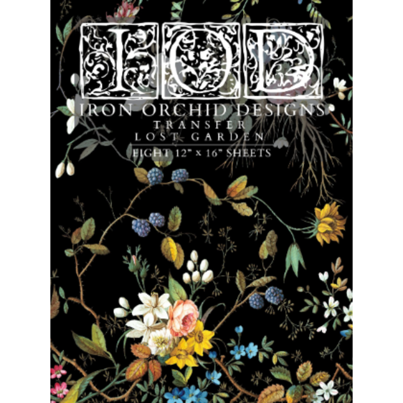 Iron Orchid Designs Lost Garden Transfer