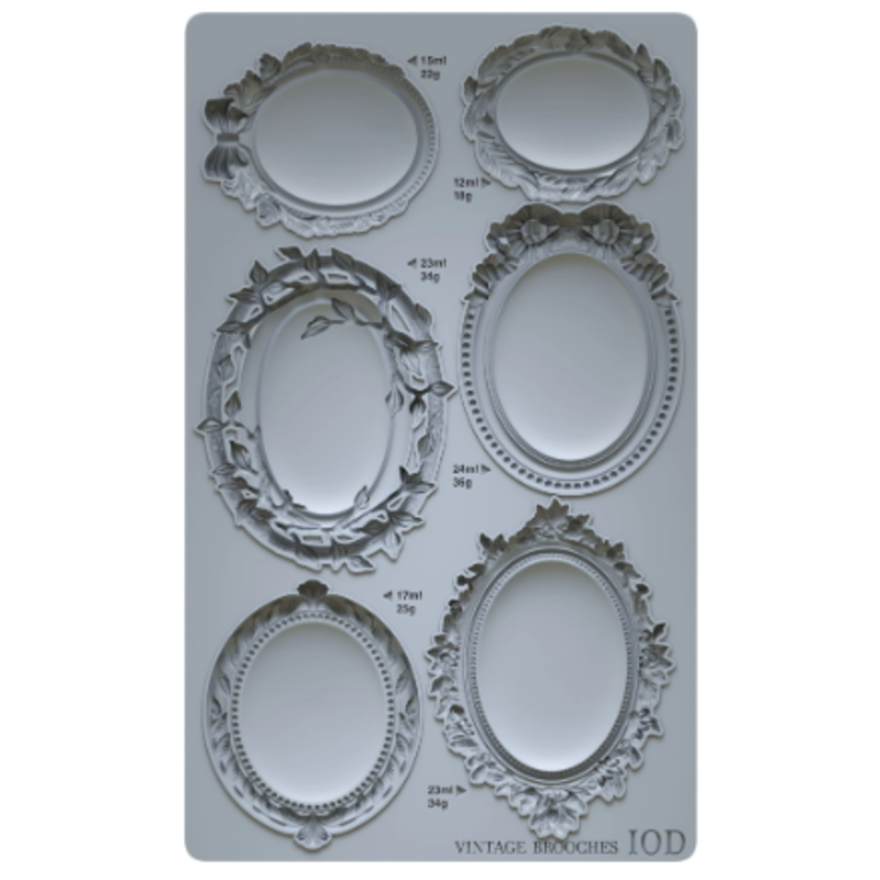 Iron Orchid Designs Vintage Brooches Mould