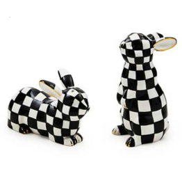 MacKenzie-Childs Courtly Bunny Salt & Pepper Set