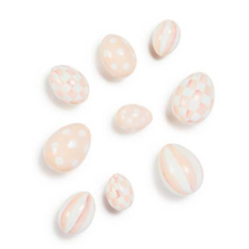 MacKenzie-Childs Rosy Eggs, Set of 9