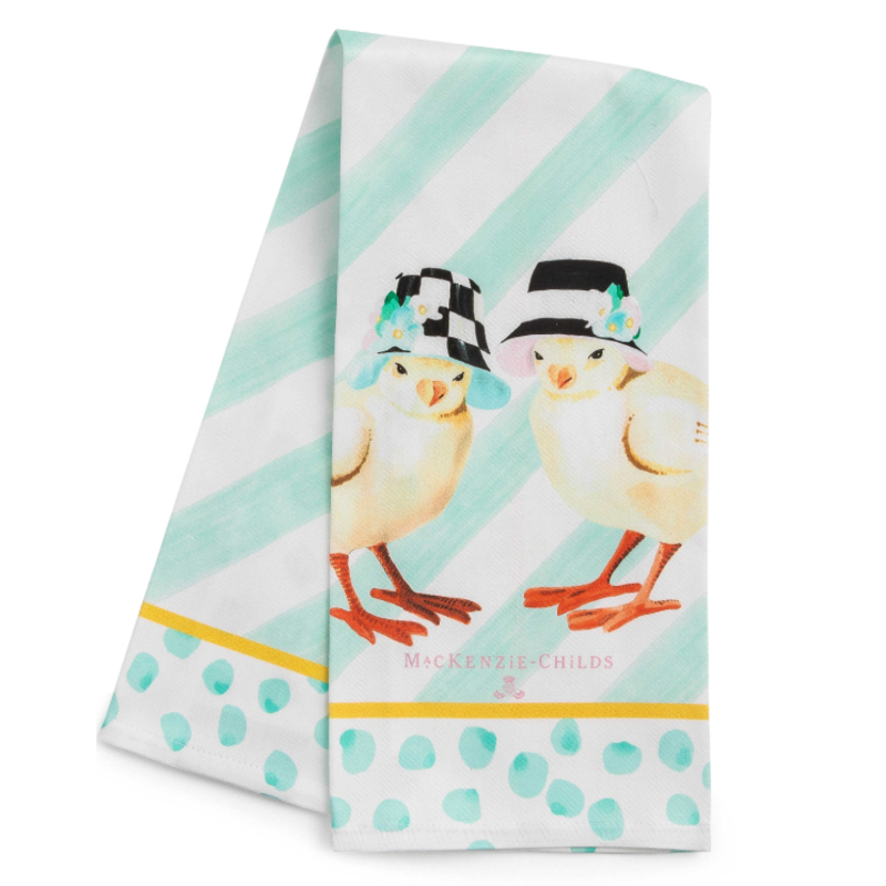 Spring Chicks Dish Towel