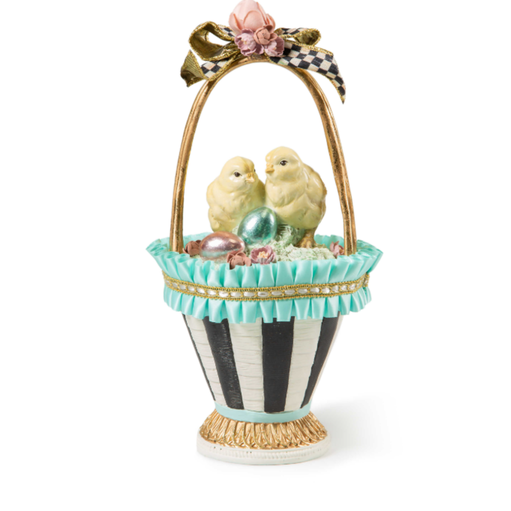 MacKenzie-Childs Sweet Shop Chick Basket
