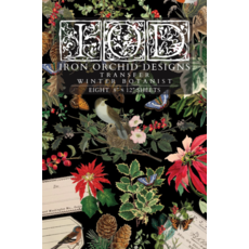 Iron Orchid Designs Winter Botanist Transfer
