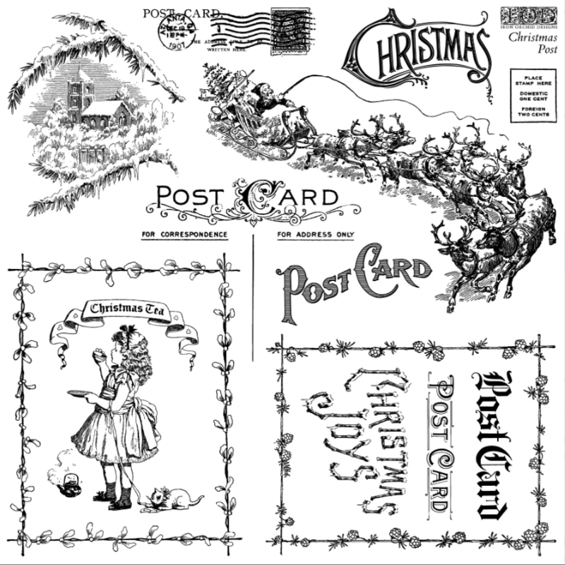 Christmas Post Stamp