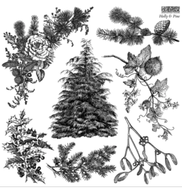 Holly & Pine Stamp