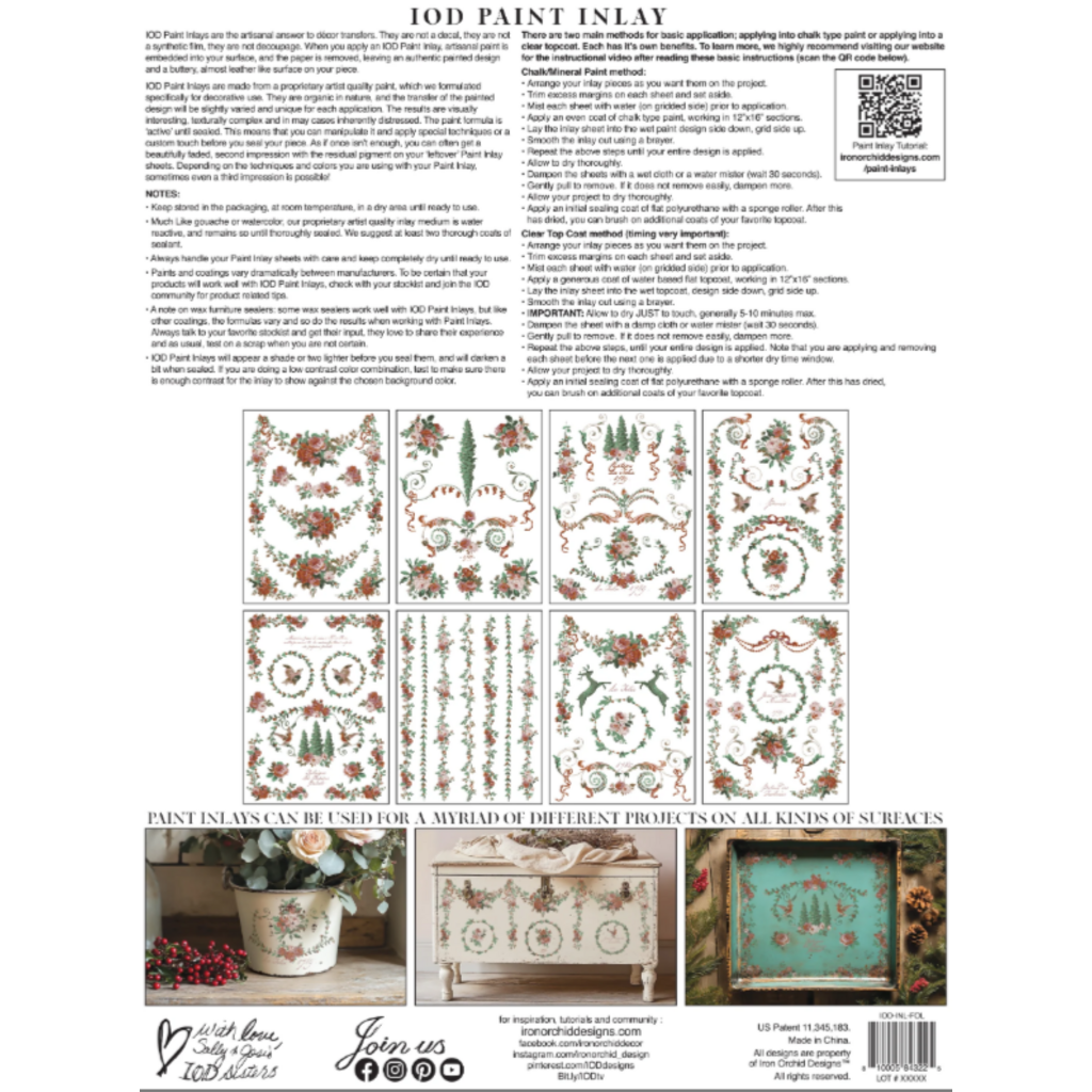 Iron Orchid Designs La Folie Paint Inlay