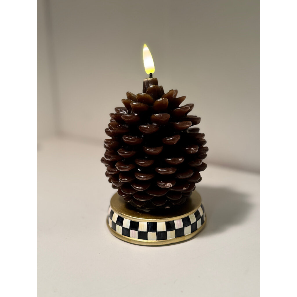 Pinecone Short Flicker Candle