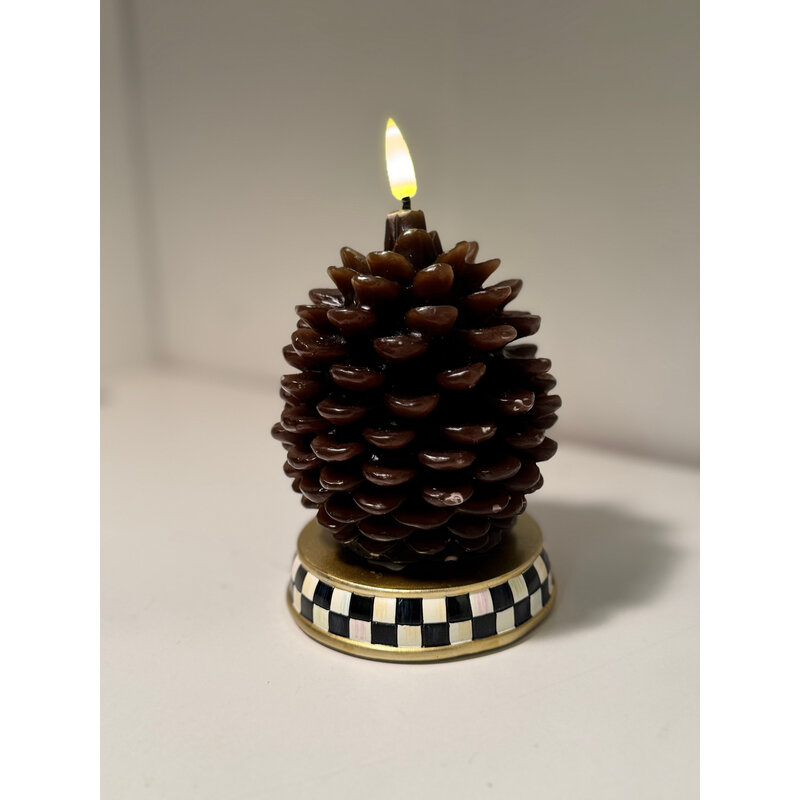 Pinecone Short Flicker Candle