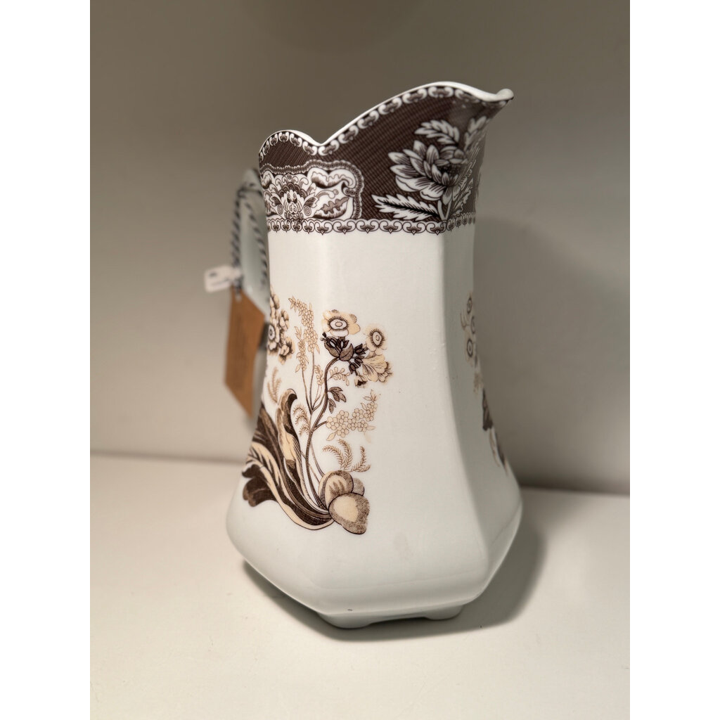 Brown Transferware Pitcher