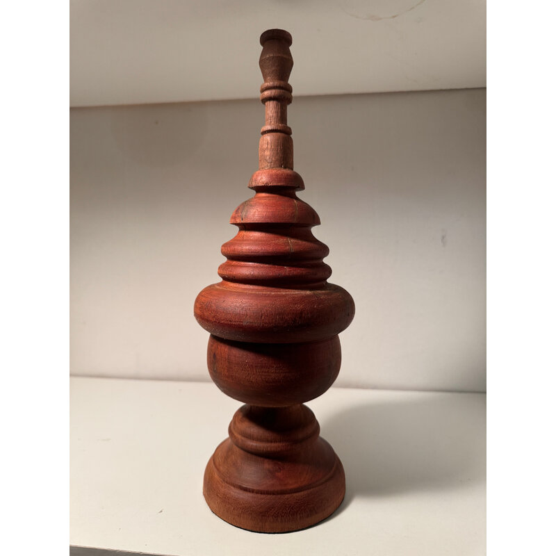 Small 13.5' Natural Mango Wood Finial