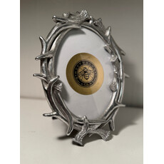 Silver Antlers Photo Frame - Large (5 x 7 photo)