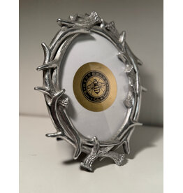 Silver Antlers Photo Frame - Large (5 x 7 photo)