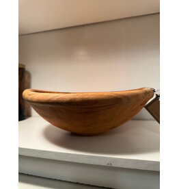 Vintage Wooden Bowl 12" in diameter