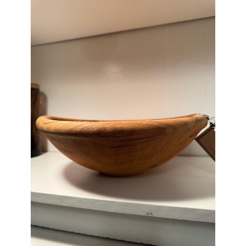 Vintage Wooden Bowl 12" in diameter