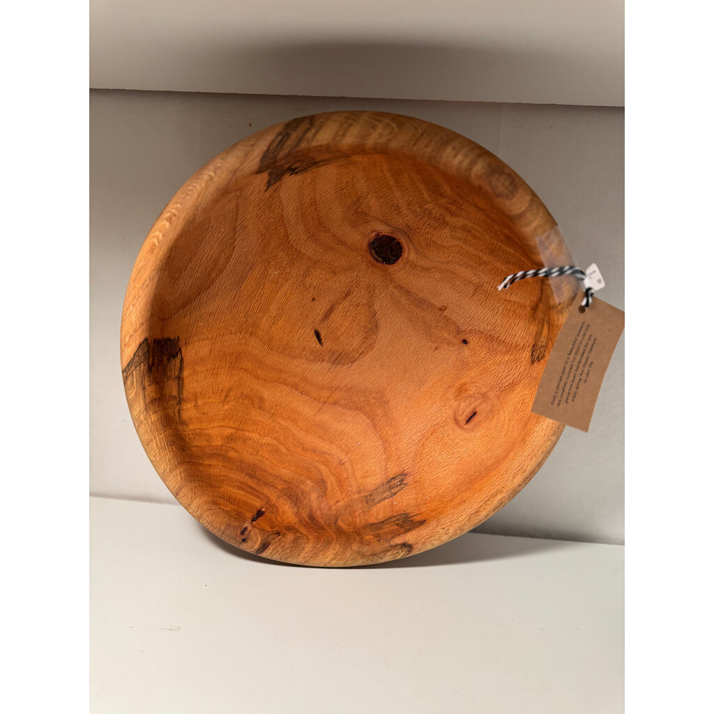 Vintage Wooden Bowl 12" in diameter