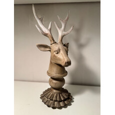 Small Resin Pedestal Deer Bust
