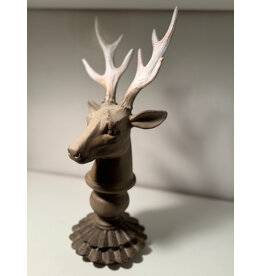 Small Resin Pedestal Deer Bust