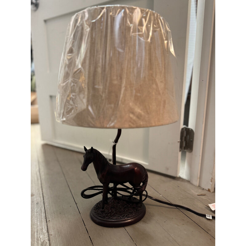 Resin Horse Table Lamp