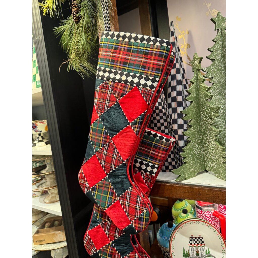 MacKenzie-Childs Tartan Stocking