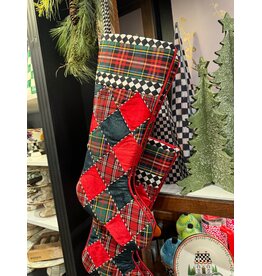 MacKenzie-Childs Tartan Stocking