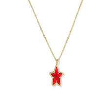 Kendra Scott Ada Star Necklace Gold Red Illusion