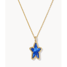 Kendra Scott Ada Star Necklace Gold Cobalt Blue Illsn