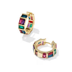 Kendra Scott Jamie Hoop Earring Gold Multi Mix