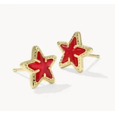 Kendra Scott Cassidy Stud Earring Gold Red Illusion