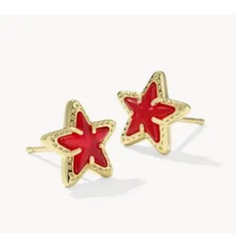 Kendra Scott Cassidy Stud Earring Gold Red Illusion