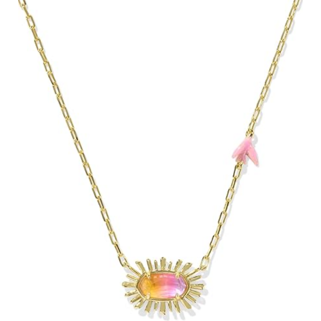 Kendra Scott Elisa Bird Pendant Neck gold sunrise waterclr illusion
