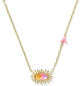 Kendra Scott Elisa Bird Pendant Neck gold sunrise waterclr illusion