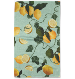 Geometry Amalfi Lemons Tea Towel