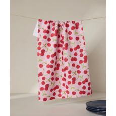 Geometry Cheery Cherries  Towel
