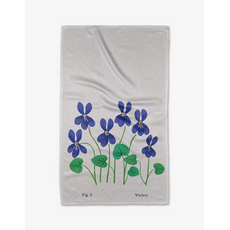 Geometry February Violets  Towel