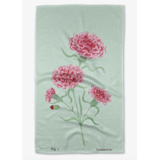 Geometry January Carnation  Towel
